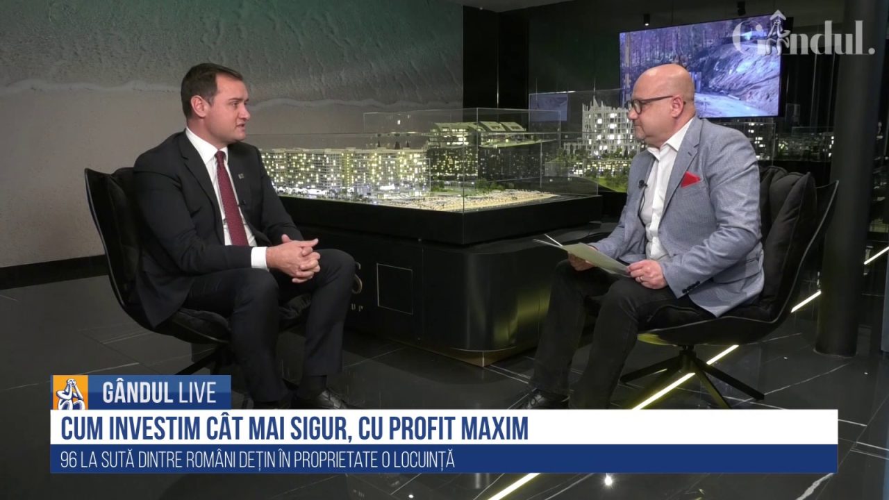 GÂNDUL LIVE. Cât de mulți bani aduc investițiile imobiliare? Florin Poștoacă: Modelul de business al Nordis Group are două valențe unice în România