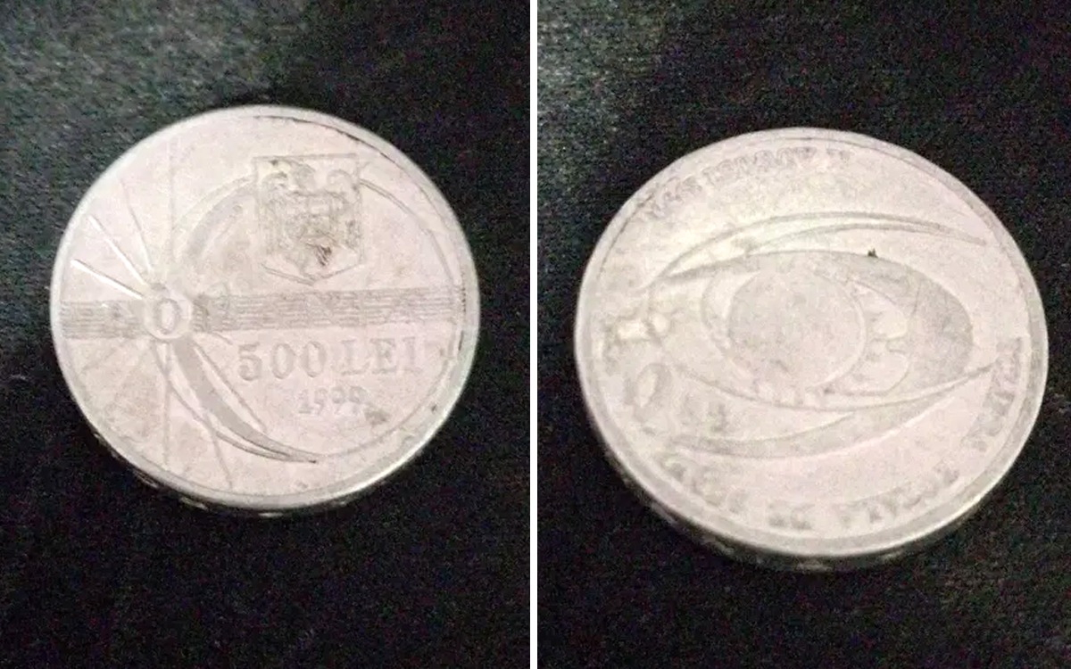 Ireal cu câți bani se vinde acum o monedă de 500 de lei cu Eclipsa din 1999