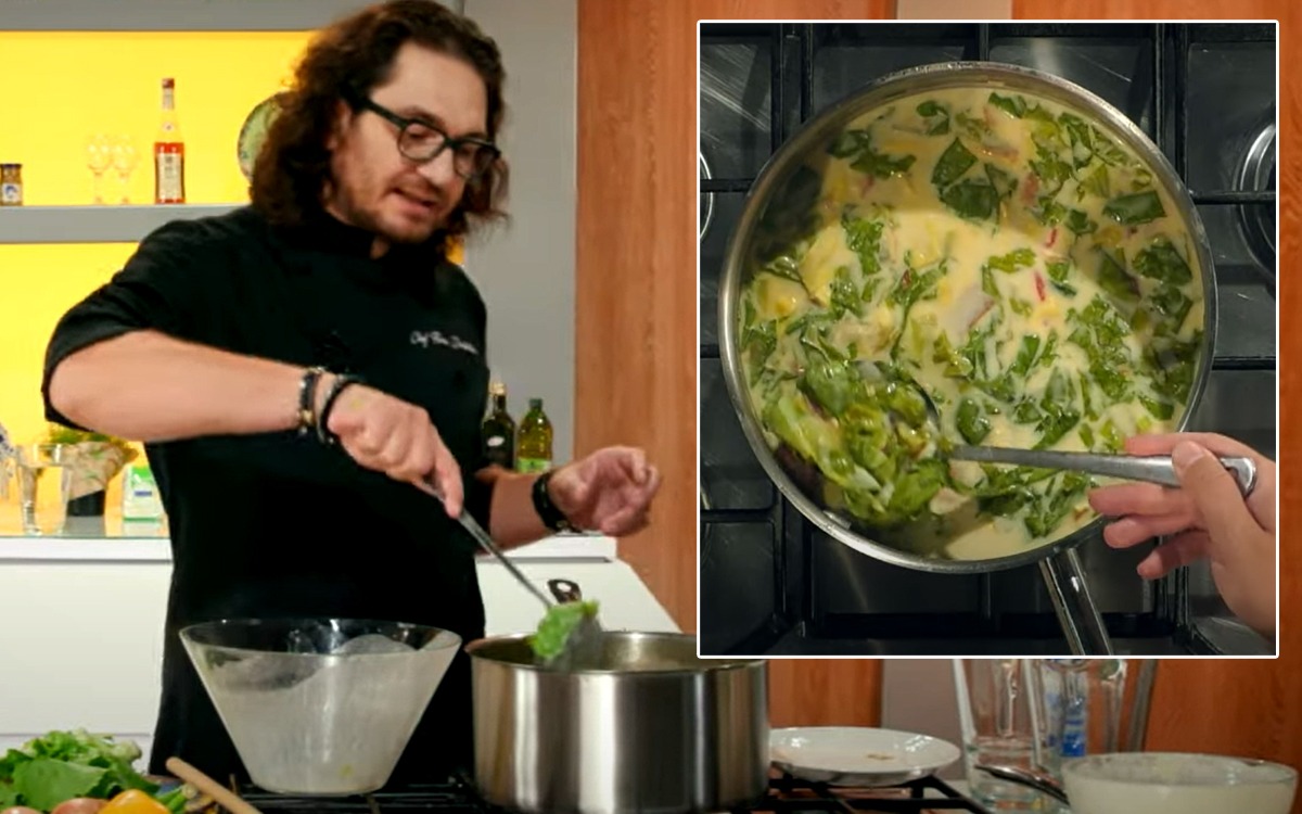Rețeta de ciorbă de salată verde a lui chef Florin Dumitrescu. Ce înseamnă, de fapt, „zeama de șelată”