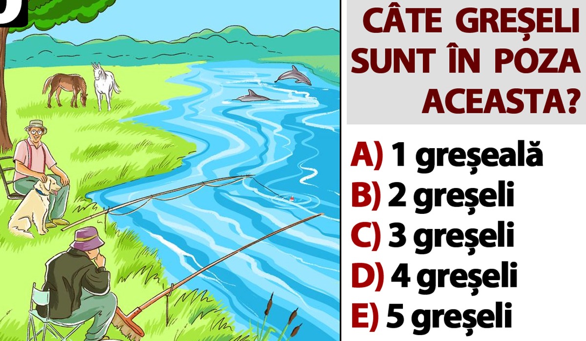 Testul IQ la care 4 din 5 greșesc | Câte greșeli vezi în poza aceasta?