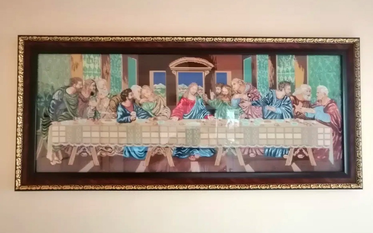Cum a ajuns un goblen cu „Cina cea de Taină” să se vândă cu 84.000 de lei, pe OLX