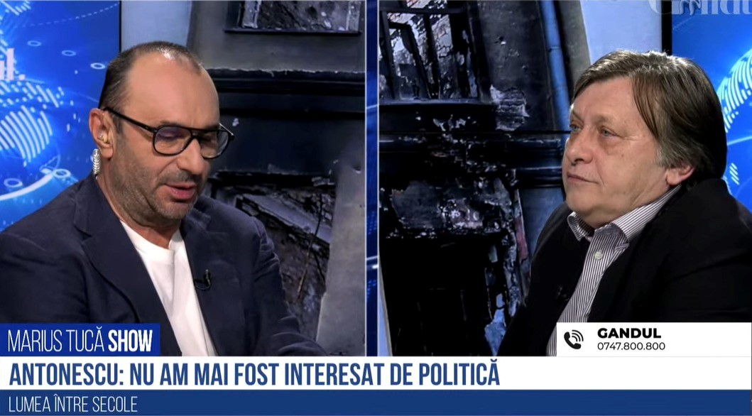 VIDEO Crin Antonescu a vorbit la Marius Tucă despre motivul ieșirii sale din politică: „Cu cât ești mai sus pe scară, ești mai puțin liber. M-am gândit că nu am soluții pe mai departe”