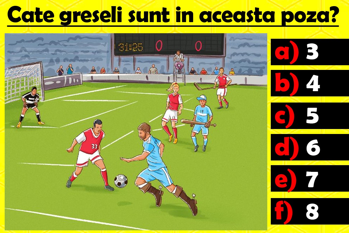 Test IQ exclusiv pentru genii | Găsește toate greșelile în aceste 10 fotografii