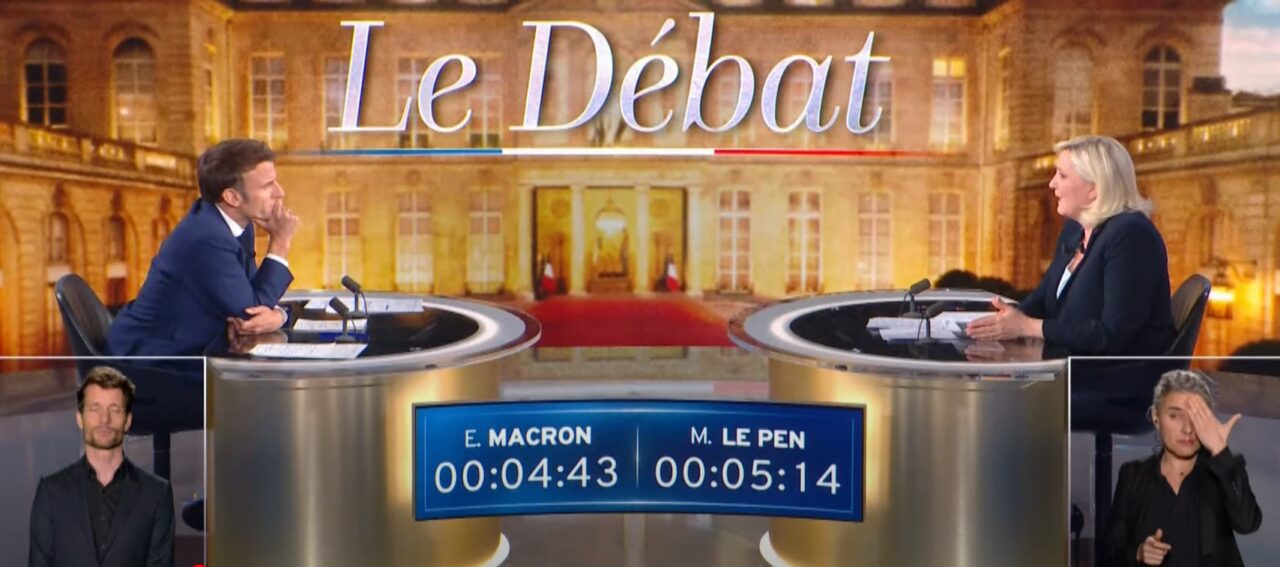 Macron și Le Pen s-au înfruntat dur pe tema Rusiei, a UE și a cifrelor din economie în cadrul dezbaterii ce precede turul doi al prezidențialelor din Franța