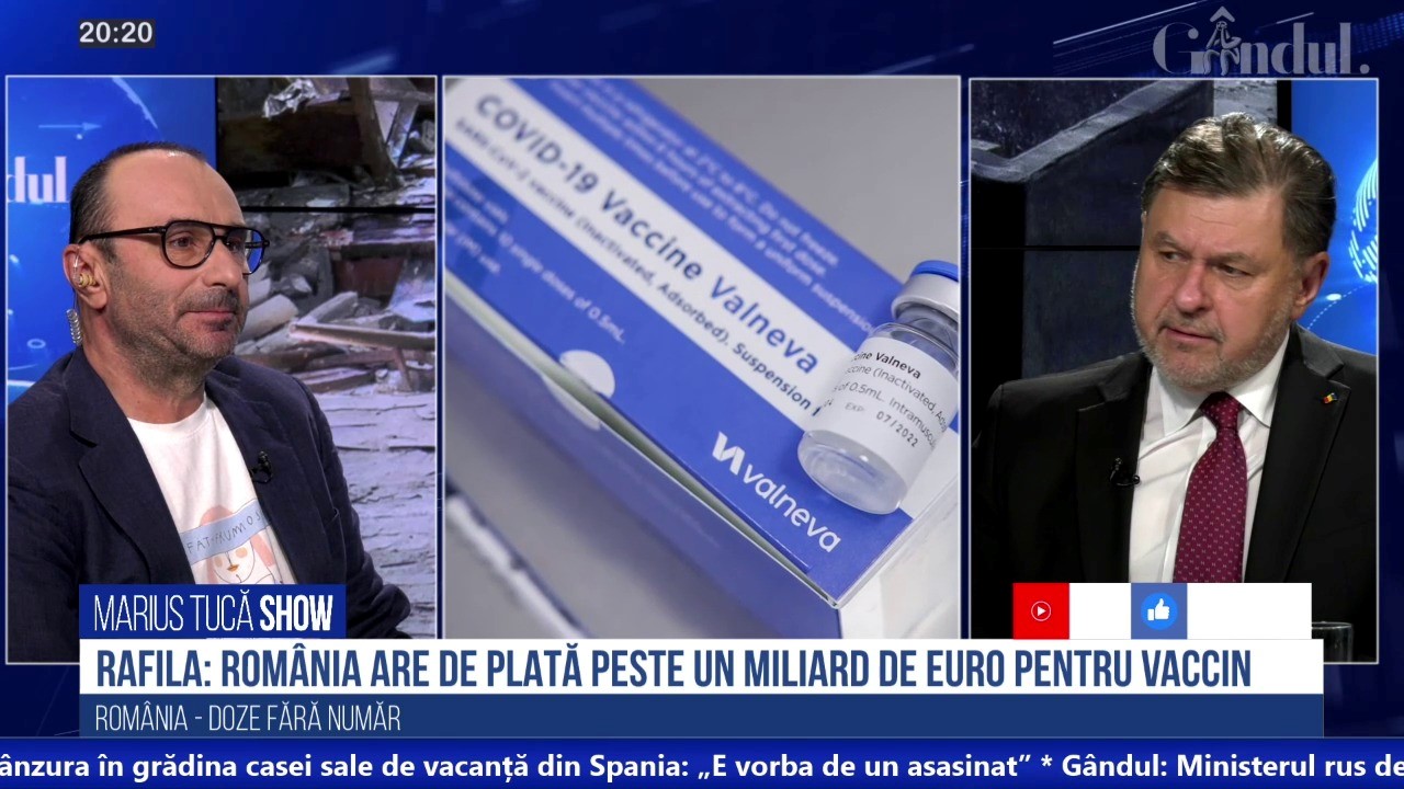 VIDEO România, țara dozelor fără număr. Alexandru Rafila, ministrul Sănătății: „România are de plată 1,3 miliarde de euro pentru dozele achiziționate. Nu putem să mai primim vaccinul, nu avem unde să-l mai depozităm”