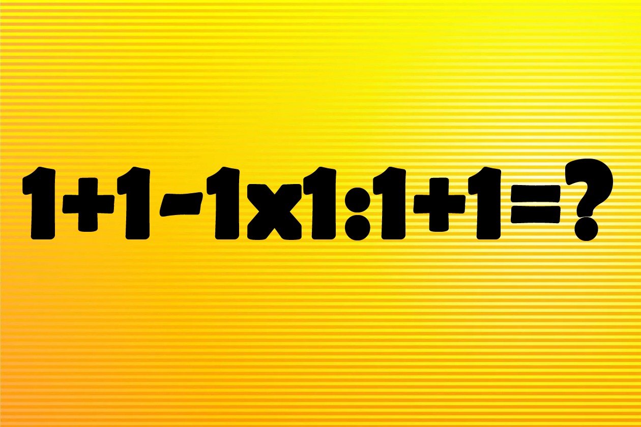 TEST IQ | Ești mai inteligent decât un elev de clasa a treia? Cât face 1+1-1×1:1+1?