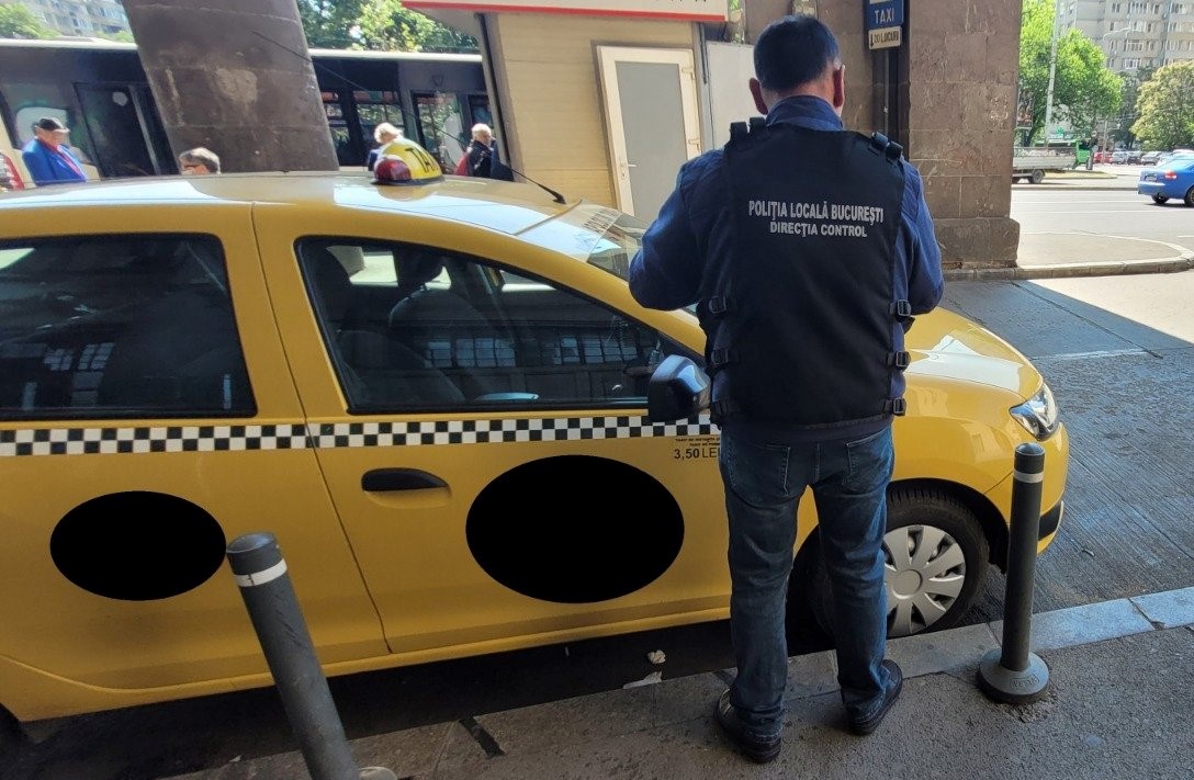 Razie printre taximetriștii de la Gara de Nord. Polițiștii au aplicat amenzi usturătoare
