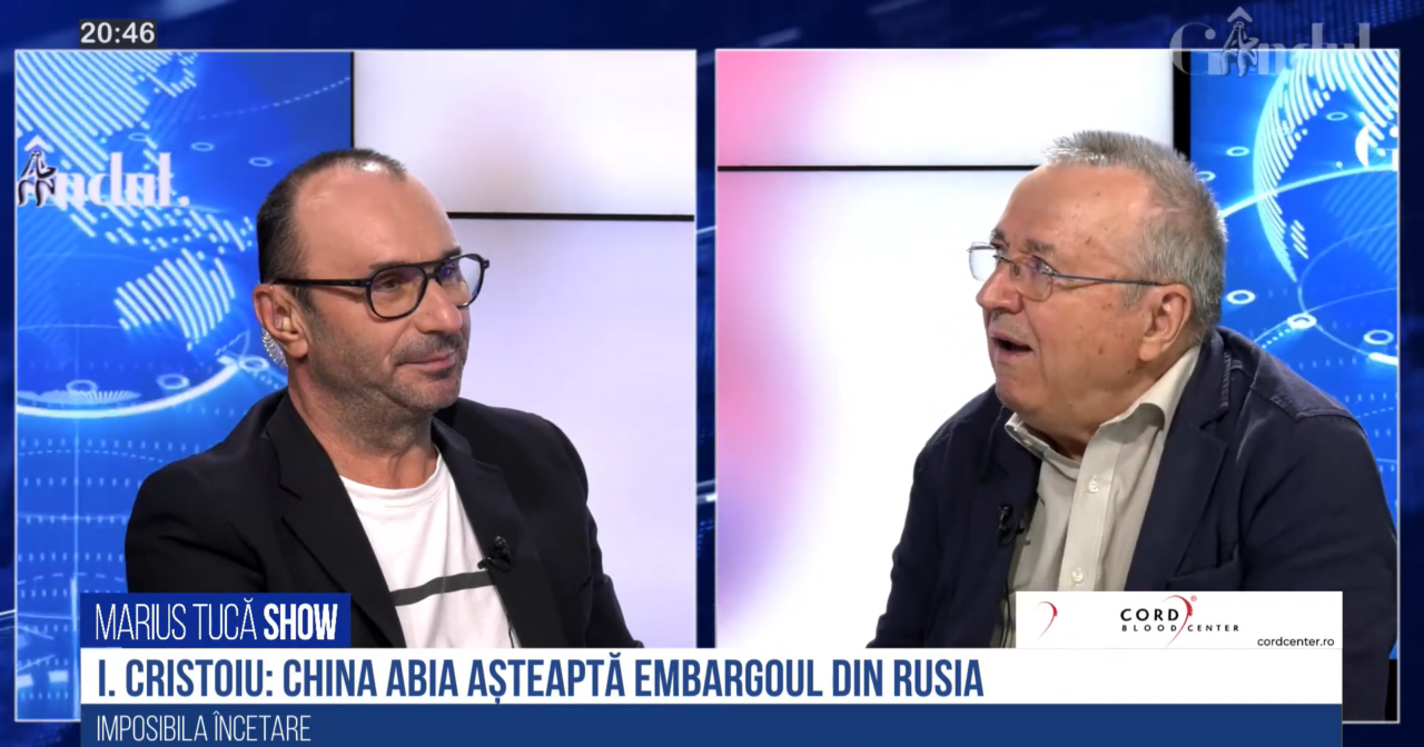 VIDEO | Ion Cristoiu: „China nu e chiar așa prietenă cu Rusia. La masa lumii este o singură țară și ea se zbate să rămână singură la masă. În relația dintre Rusia și China, cea interesată în embargou este China”