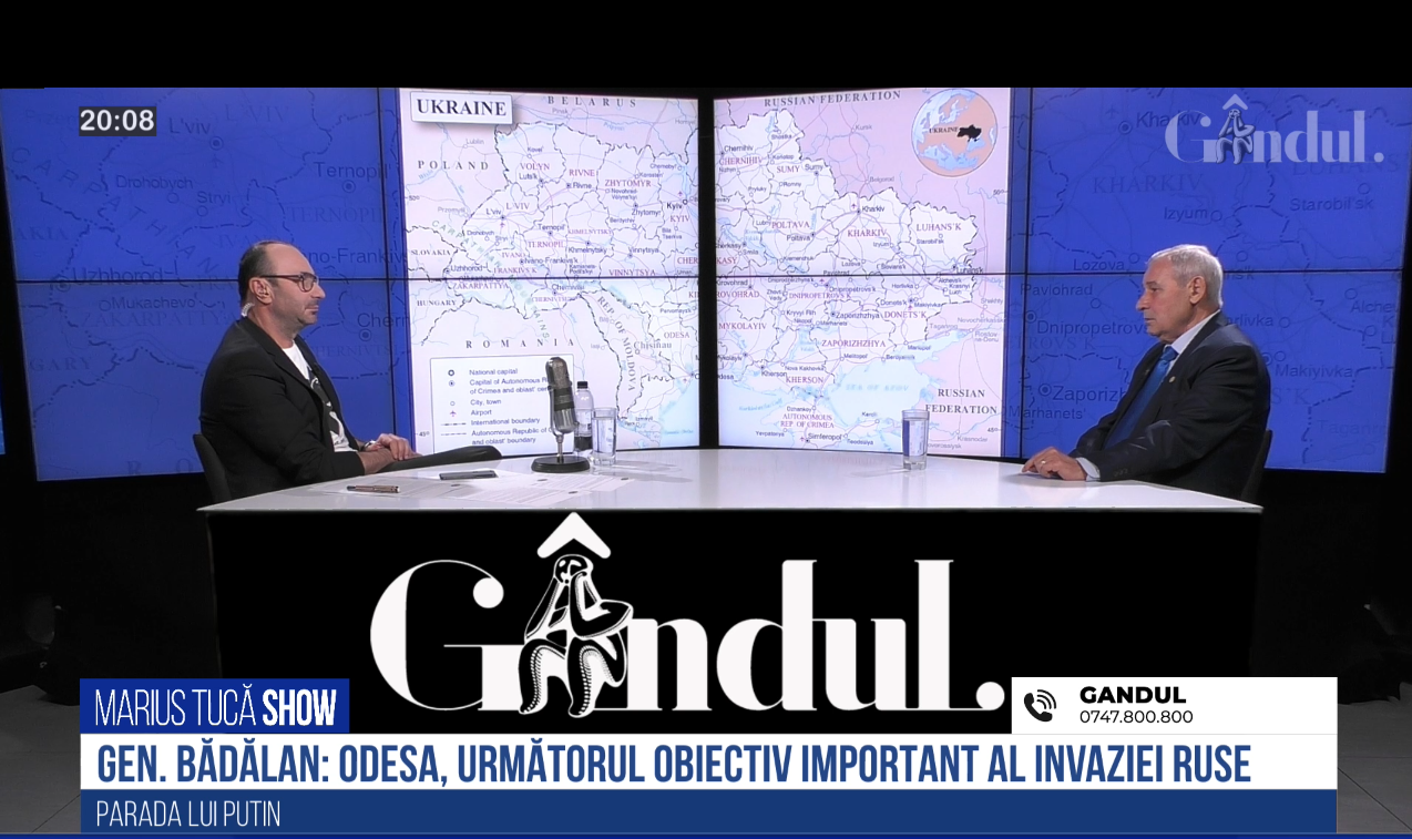 VIDEO Cele trei mesaje definitorii din discursul lui Putin. Generalul (r) Eugen Bădălan dezvăluie  următorul obiectiv important al invaziei ruse în Ucraina: „Ce legătură are 9 mai cu 2014? Și nu am putut trage decât o concluzie”