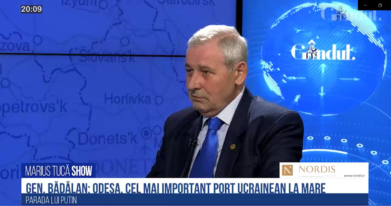 VIDEO  Generalul (r) Eugen Bădălan, fost șef al Statului Major General, despre cele două mari obiective ale rușilor: „Vor să redevină participanți la tot ceea ce înseamnă comerțul pe Dunăre”