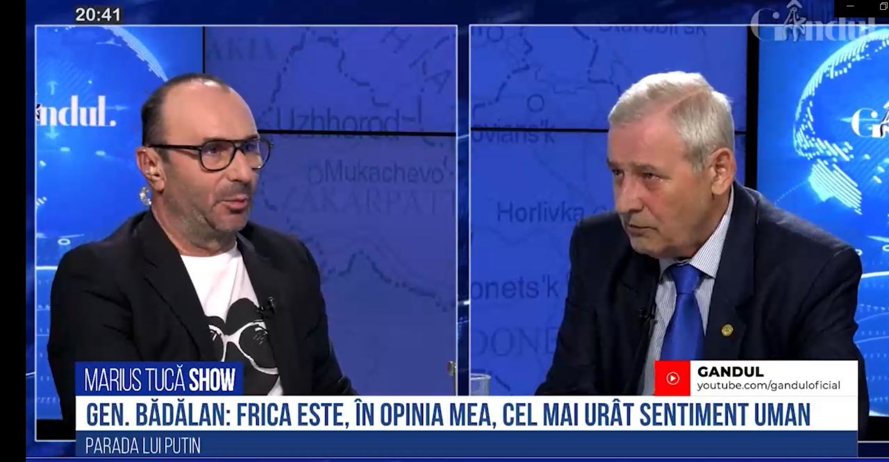 VIDEO Fost șef al Statului Major General: „Frica este cel mai urât sentiment uman care ne afectează. Îmi pun întrebarea: are cineva interesul să fim ușor de manipulat?” Ce spune gen (r) Eugen Bădălan despre amenințarea cu arma nucleară