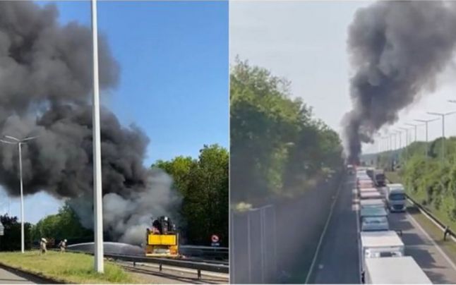 Un șofer român de TIR a devenit erou în Belgia, după ce l-a salvat pe un bărbat dintr-un camion în flăcări