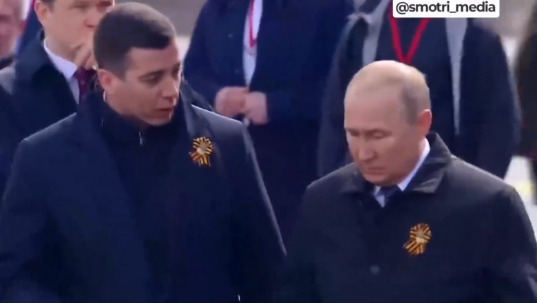 VIDEO | Apar noi zvonuri despre un posibil succesor al lui Putin, după parada de Ziua Victoriei. Cine e bărbatul care a stat în preajma președintelui rus