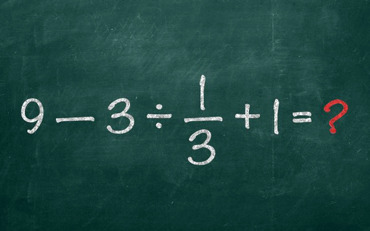Test IQ cu 10 chichițe matematice | Prima: Cât face 9-3:1/3+1?
