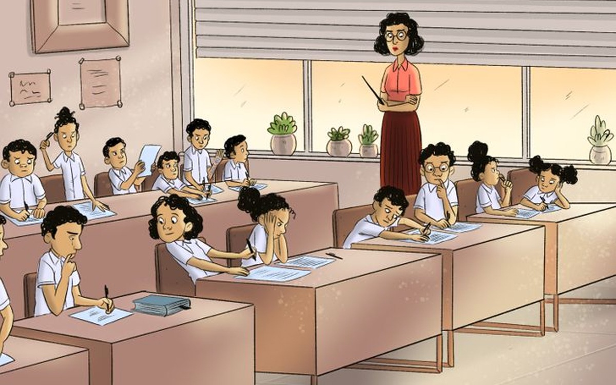 Test IQ cu 10 quiz-uri | Primul: Care dintre acești elevi copiază la teza de la limba română?