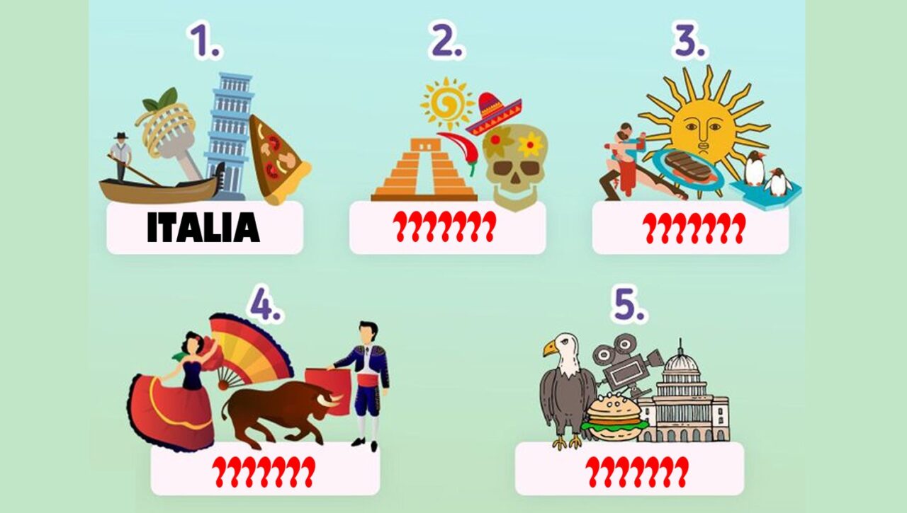 Test cu cultură generală | Găsiți celelalte 4 țări, conform indiciilor din imagini!