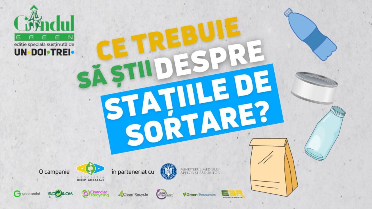 GÂNDUL GREEN. Geanin Șerban, președinte Asociația OIREP Ambalaje: „O cantitate cât mai mare de deșeu reciclabil trebuie să ajungă la reciclatori” | VIDEO