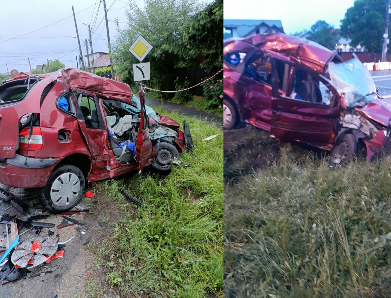 VIDEO | Și-a ucis soția după ce a intrat cu mașina într-un TIR. Un șofer din București a produs un grav accident în Argeș