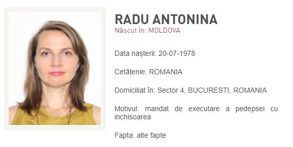 Antonina Radu, unul dintre pompierii condamnați în dosarul Colectiv, este de negăsit. Autoritățile au dat-o în urmărire