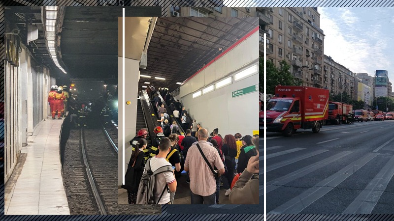 Cine va investiga incidentul de la metrou, de marți dimineață. O bară de torsiune s-ar fi rupt aproape de Piața Romană