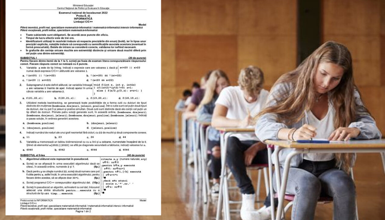 BAC 2022 | Ce subiecte au picat la informatică + baremul de corectare