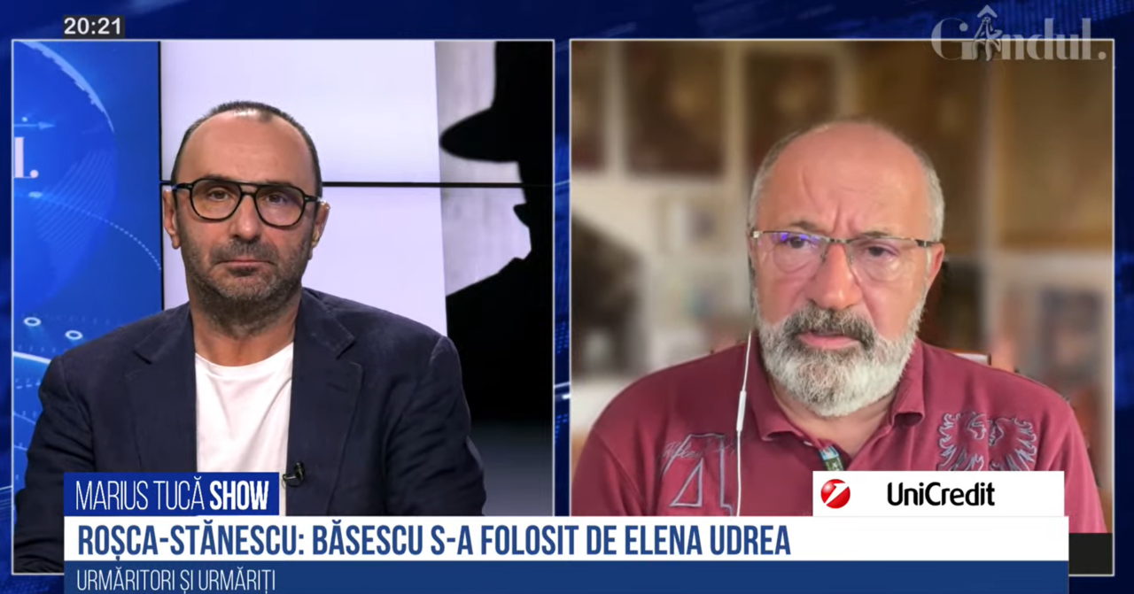 VIDEO | Sorin Roșca Stănescu: „Traian Băsescu s-a folosit de Elena Udrea. Ea a fost un intermediar pentru multe afaceri pe care el le făcea. Adică ea gestiona câteva miliarde de euro în acel minister al Dezvoltării și Turismului pe care îl conducea”