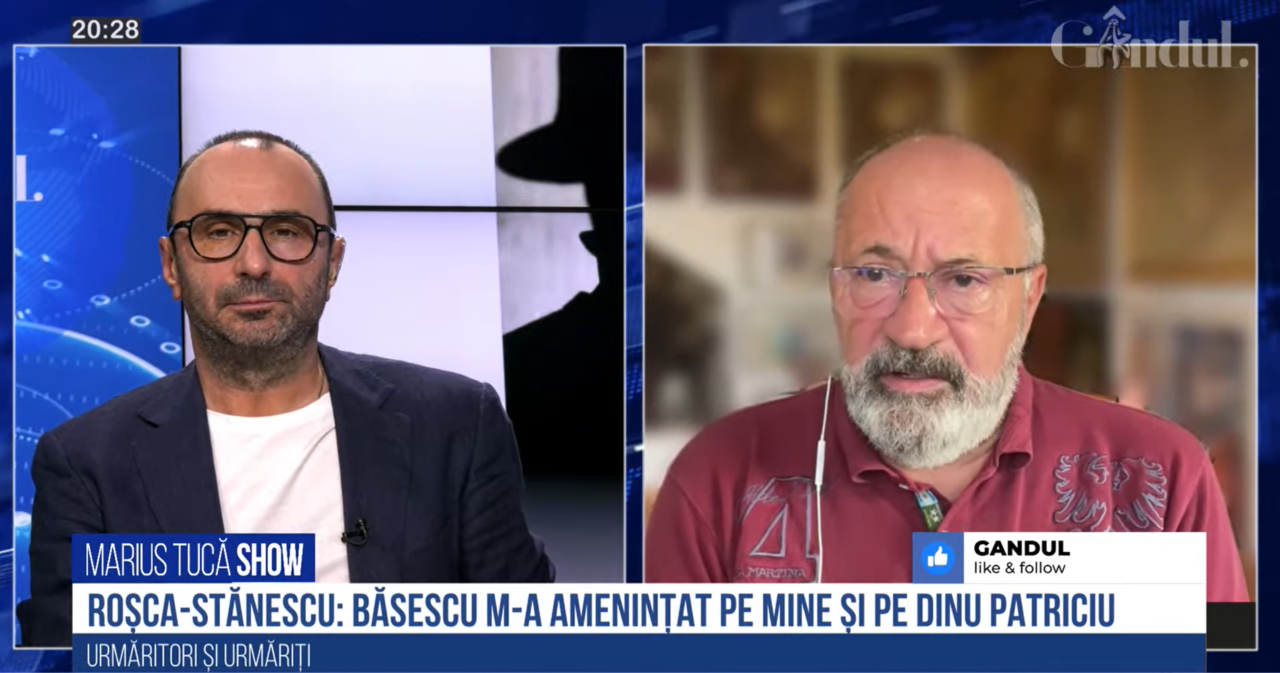 VIDEO | Sorin Roșca Stănescu: „Traian Băsescu, la telefon, mi-a proferat amenințări la adresa lui Dinu Patriciu. Schimba structura secției penale a Înaltei Curți, astfel încât acolo să ajungă numai oameni fideli lui”