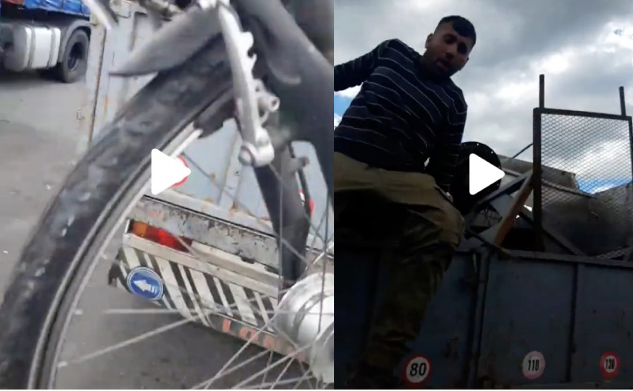 Un șofer de TIR i-a prins în flagrant pe doi conaționali din Paris care i-au furat bicicleta : „Am găsit-o, nu am furat-o. Tu ești d’al „nostru”? Fii liniștit!”