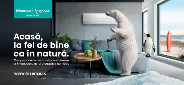 Acasă, la fel de bine ca în natură. Cu aparatele de aer condiționat Hisense ai întotdeauna aerul proaspăt și purificat (Comunicat de presă)