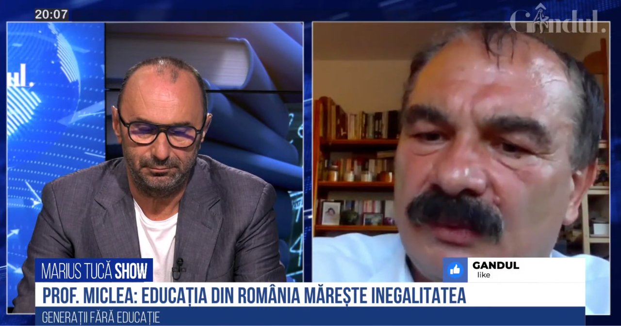 VIDEO | Prof. univ. dr. Mircea Miclea, despre sistemul de învățământ din România: „Competiția trebuie să fie redusă în clasele primare și mai evidentă în clasele mari. Trebuie să simulăm în viața din școală ceea ce se va întâmpla în realitate”