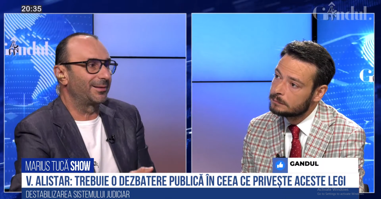 VIDEO | Victor Alistar, despre modificarea legilor securității naționale: „Este necesară o dezbatere largă, incluzivă, cu o perioadă de timp. Trebuie să modernizezi sistemul de securitate națională la nivelul evoluției tehnologice și geopolitice”
