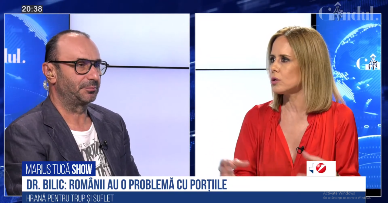 VIDEO | Dr. Mihaela Bilic: „Noi, ca români, avem o problemă cu porțiile de mâncare. Porția a căpătat niste dimensiuni pe care organismul nostru nu le mai duce. Diversitatea meniului e una, mărimea porției e alta”