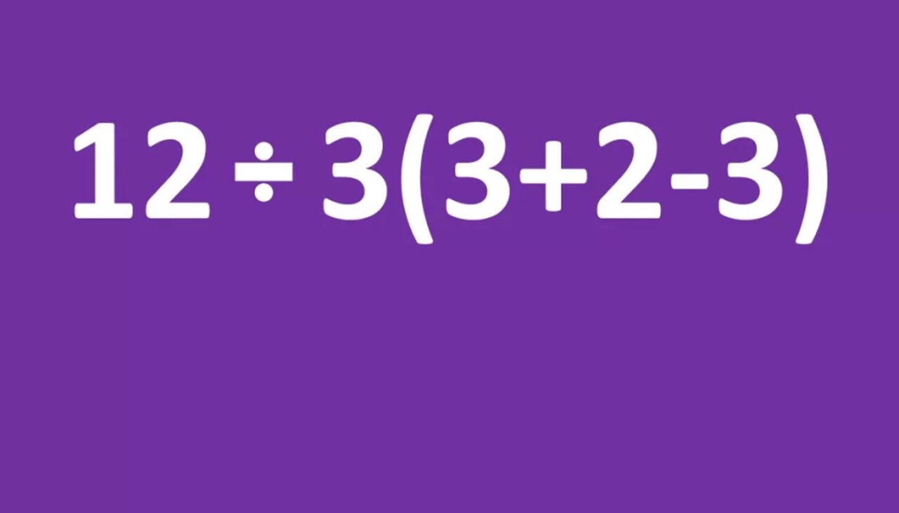 Test de inteligență | Cât fac 12:3(3+2-3)?