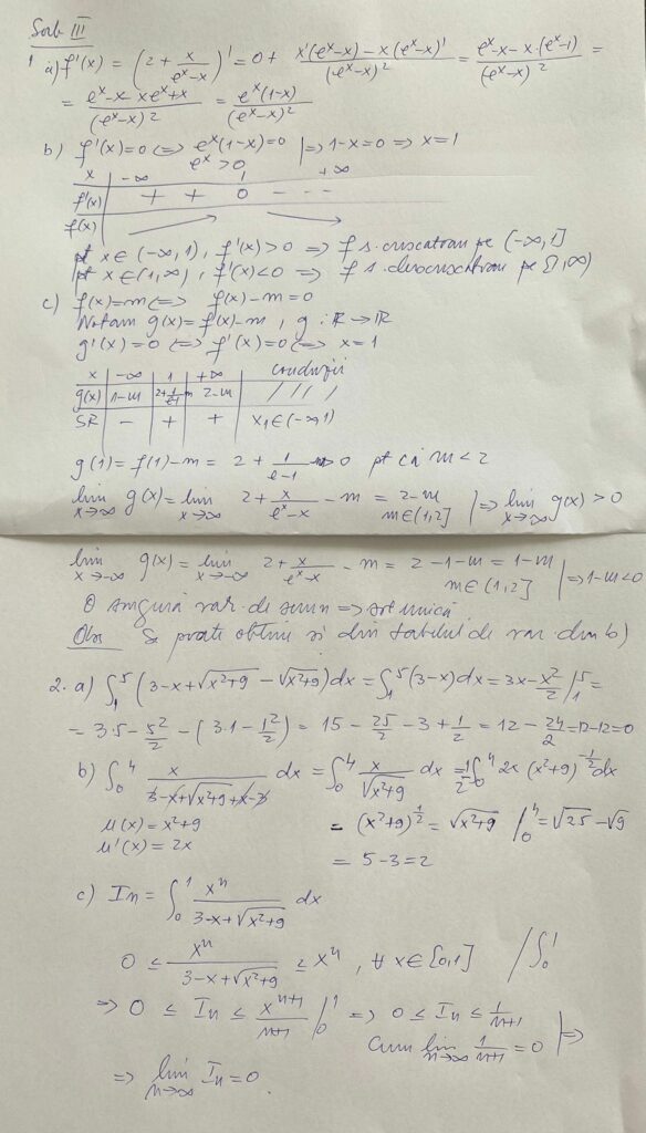 BAC 2022 | Cum se rezolvă subiecte de azi de la matematică, de la Bacalaureat / Sursa: EduPedu.ro