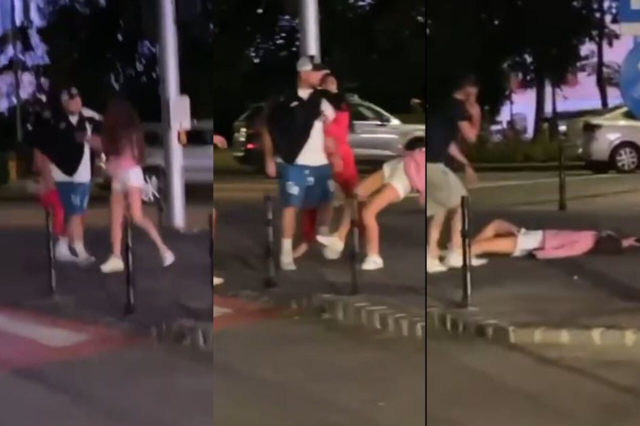 VIDEO | „Smardoi, chiloțar, Rambo de Brașov!” Tânără bătută până la leșin de un individ, chiar în fața primăriei, sub ochii trecătorilor