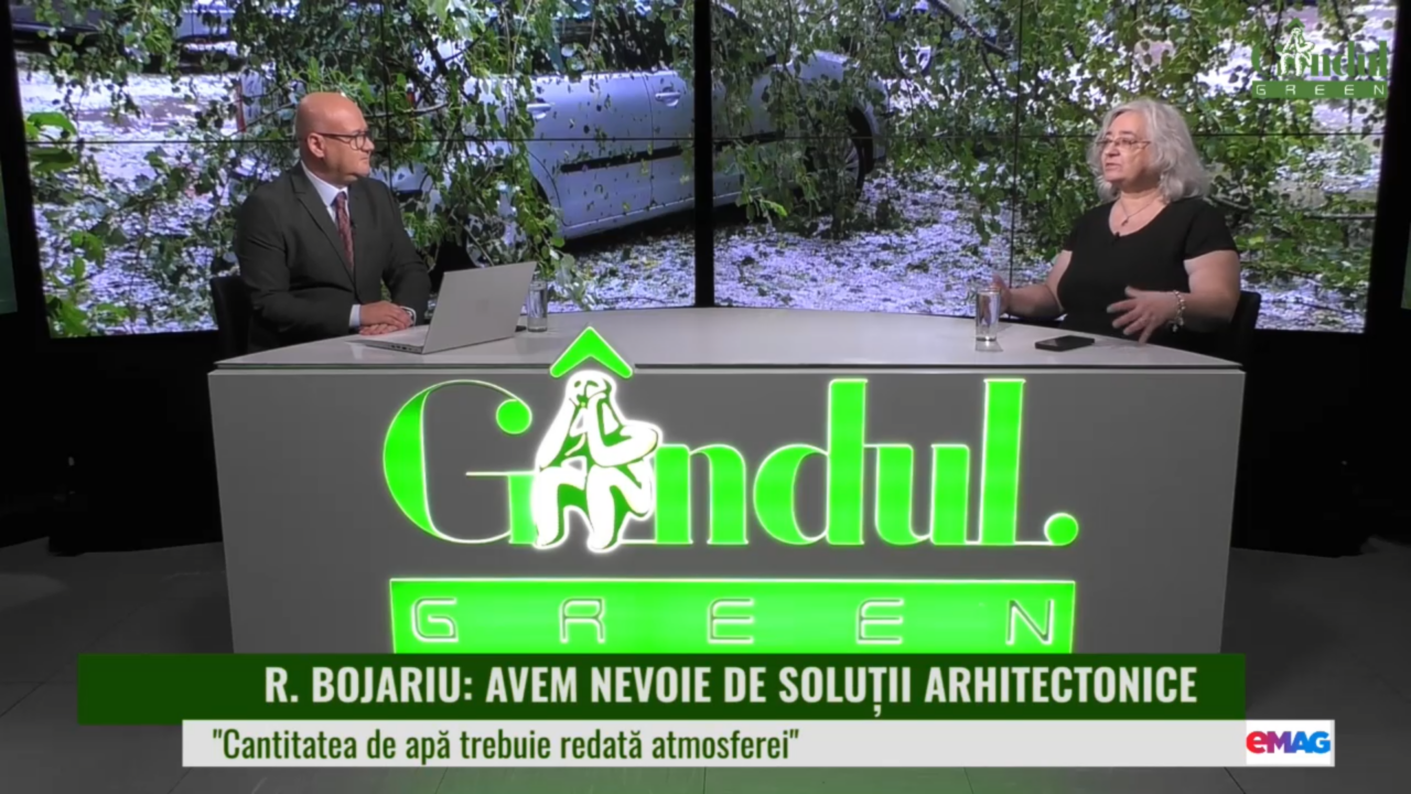 GÂNDUL GREEN | Roxana Bojariu: „Trebuie să regândim felul în care ne dezvoltăm orașele și localitățile, astfel încât să putem trăi în ele chiar și în condițiile schimbării climei”
