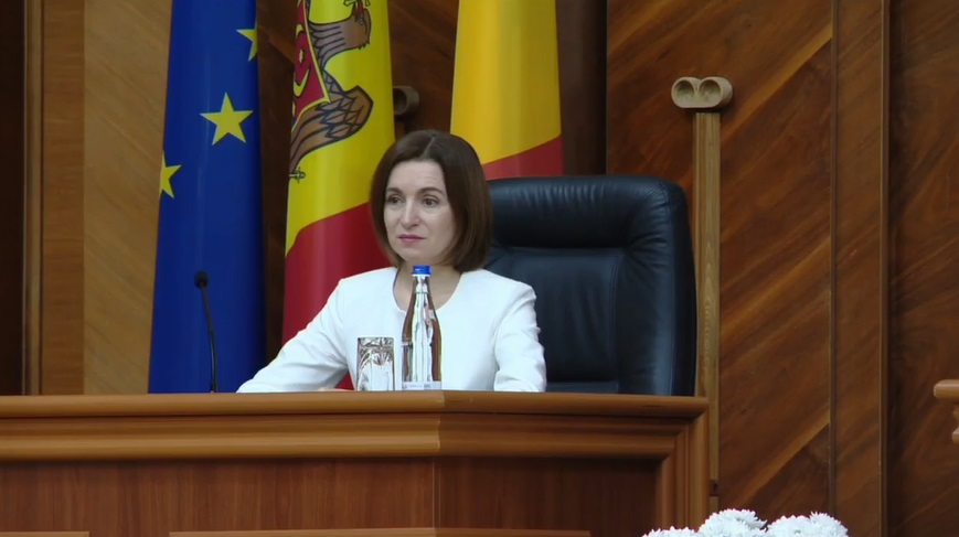 Maia Sandu, în Parlamentul de la Chișinău: „În 2030, Republica Moldova trebuie să fie țară membră a Uniunii Europene”