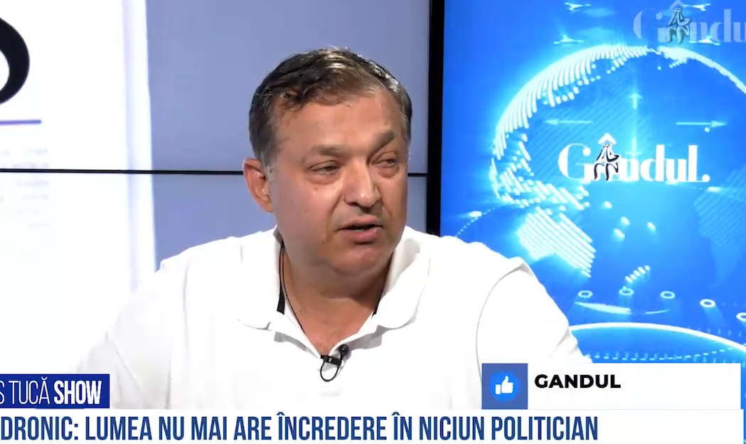 VIDEO Dan Andronic: „Lumea nu mai are încredere în niciun politician. În momentul în care un politician scade sub 50 % va ajunge în lada de gunoi istorică”