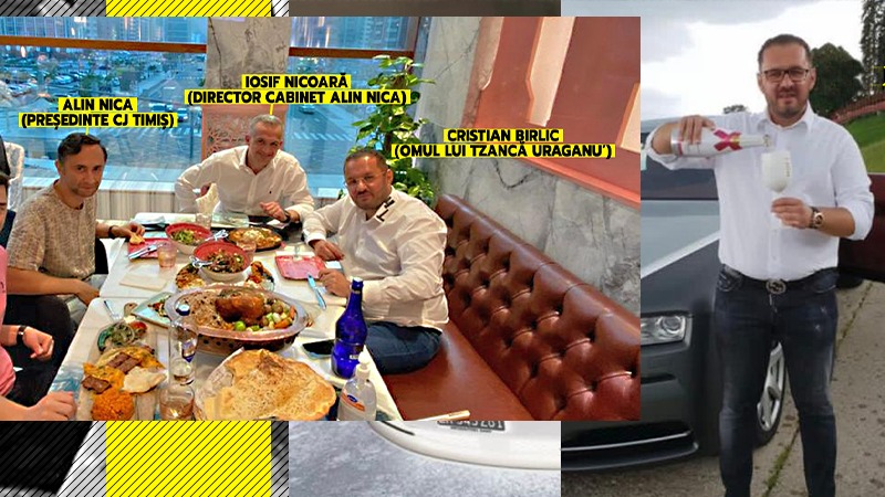 EXCLUSIV | Fotografiat la masă cu interlopul Birlic, președintele CJ Timiș se spală pe mâini într-o afacere de multe milioane €: ”Nu știu cine e domnul respectiv! Nu-i mai țin minte numele…”