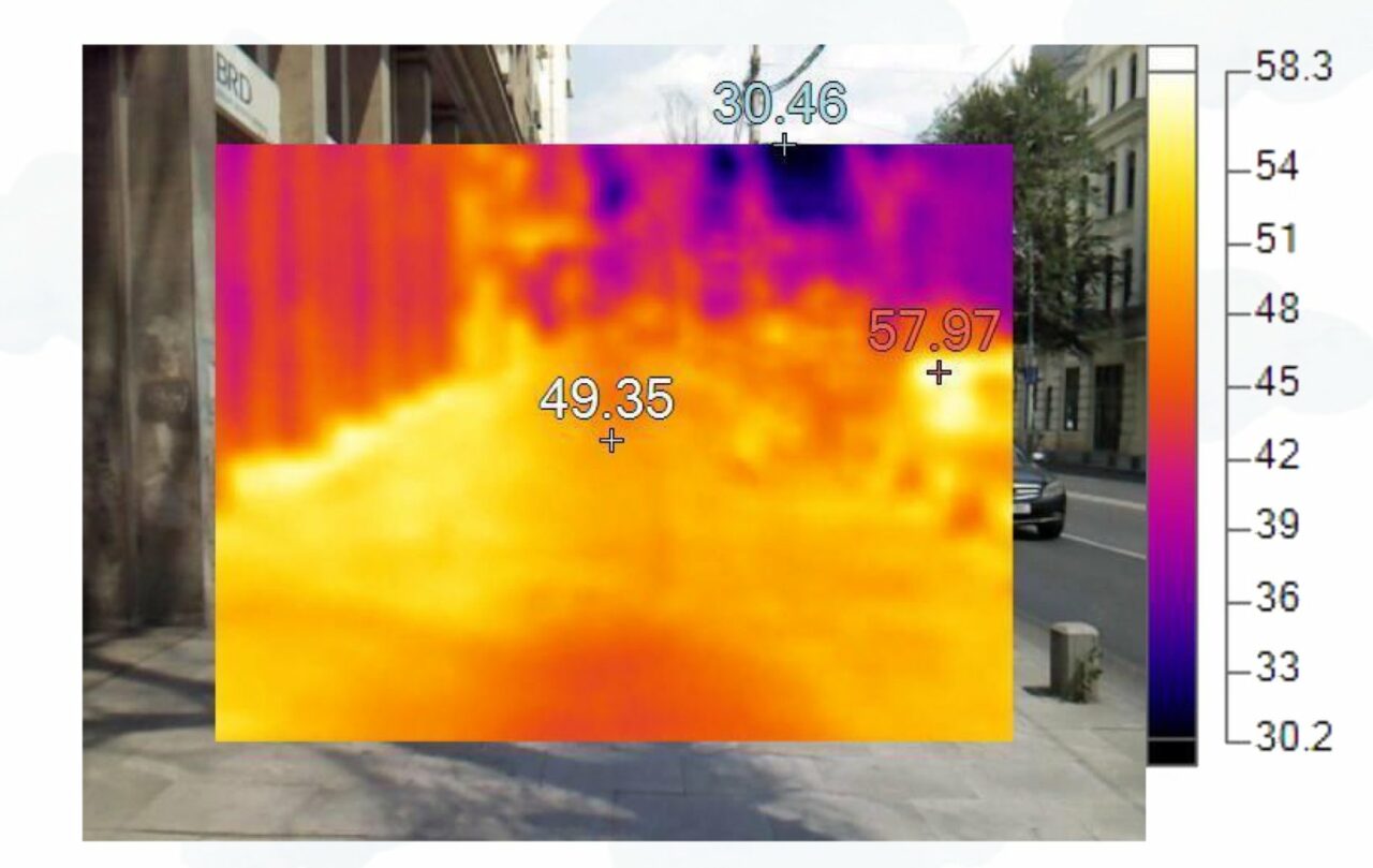 Caniculă în Capitală. Pe bulevardul Regina Elisabeta s-au înregistrat temperaturi medii de 50°C
