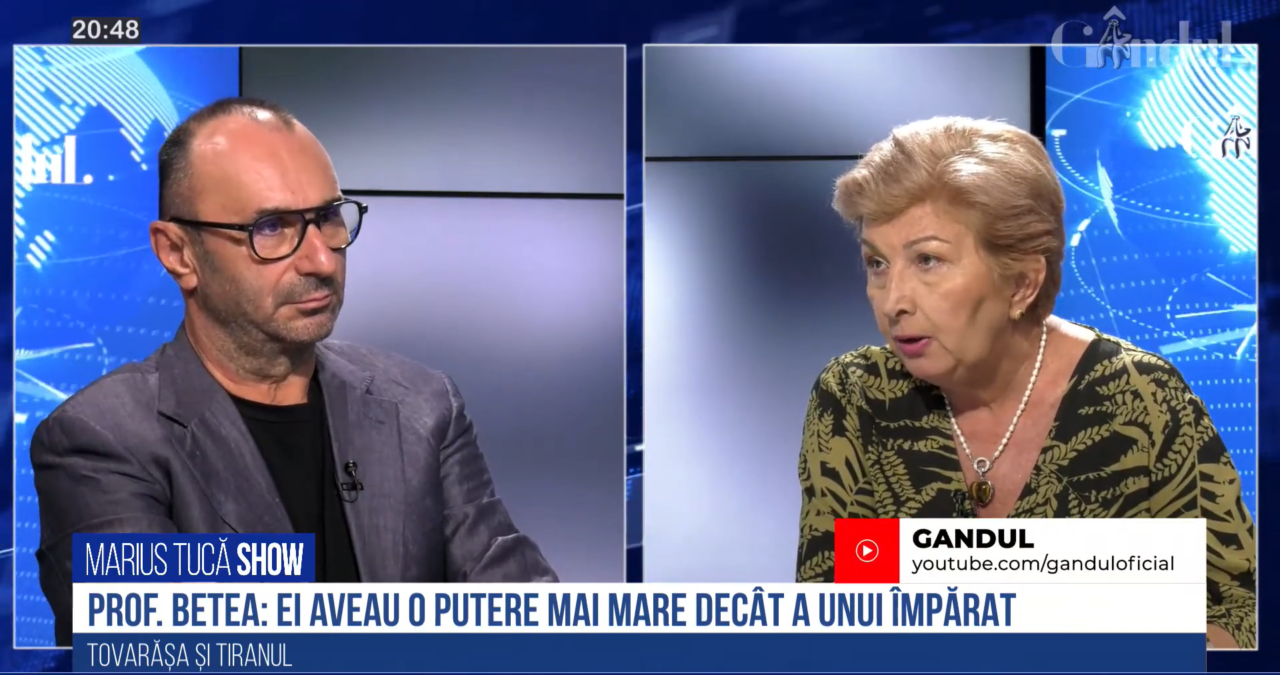 VIDEO | Prof. univ. dr. Lavinia Betea, despre perioada comunistă din România: „Era o putere mai mare decât a unui împărat sau a unui rege, pentru că acela nu dispunea de mijloacele de control pe care le avea Ceaușescu în secolul 20”