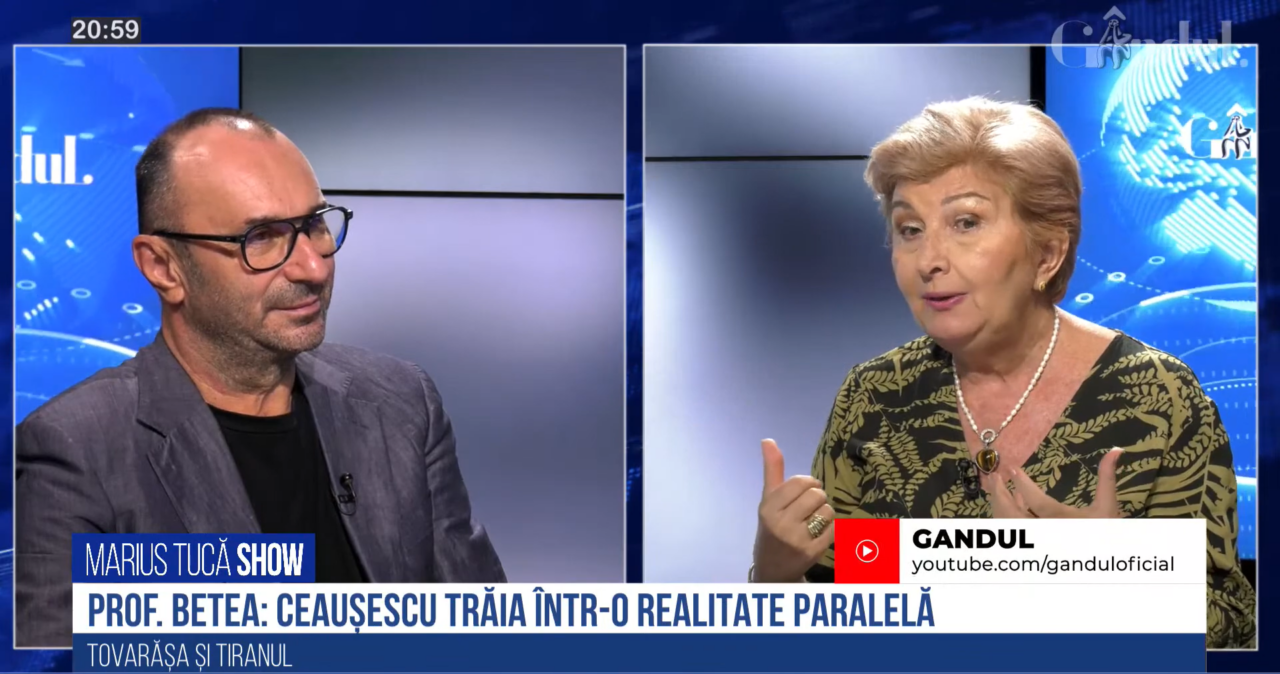 VIDEO | Prof. univ. dr. Lavinia Betea: „Nicolae Ceaușescu își imagina că va reuși să păstreze România ca un fel de enclavă comunistă. Nu a înțeles nevoia oamenilor de libertate. Trăia într-o realitate paralelă”
