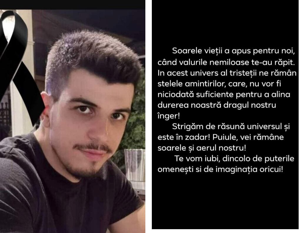Tânărul înecat în Lefkada, fiul unui primar din Dolj, a fost înmormântat. Mesajul emoționant al părinților săi