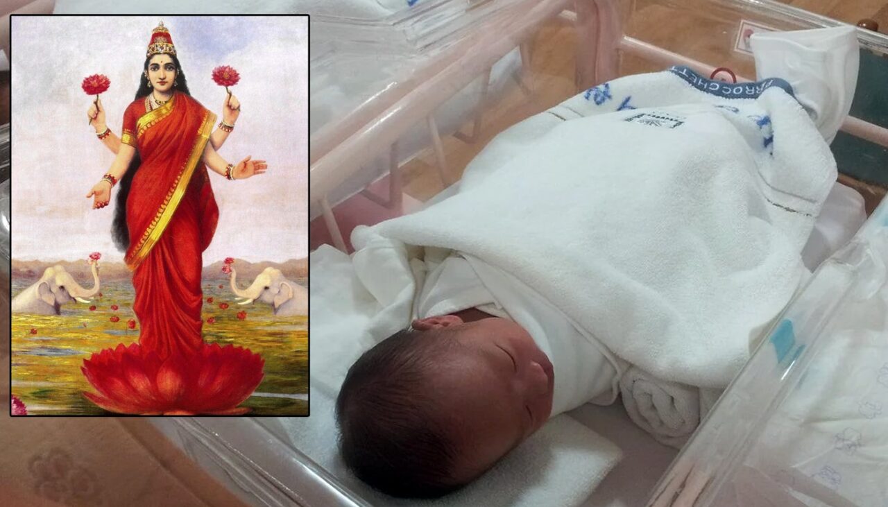 Un bebeluș s-a născut cu 4 mâini și 4 picioare. Oamenii cred că e reîncarnarea zeiței Lakshmi