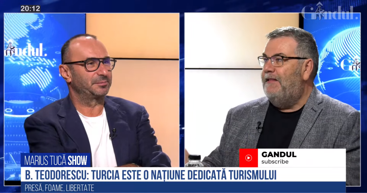 VIDEO | Bogdan Teodorescu: „Istanbulul este exotismul de lângă noi. Turcia este o destinație formidabilă. Sunt o națiune dedicată turismului, știu să te facă să te simți bine la nivelul tău de cheltuială”