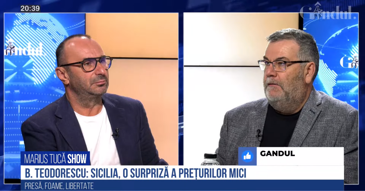 VIDEO | Bogdan Teodorescu, despre frumusețiile Siciliei: „E un Disneyland al arheologiei. A fost o surpriză a prețurilor mici, a restaurantelor extrem de bune. N-au nimic tradițional italian, au numai lucrurile lor”