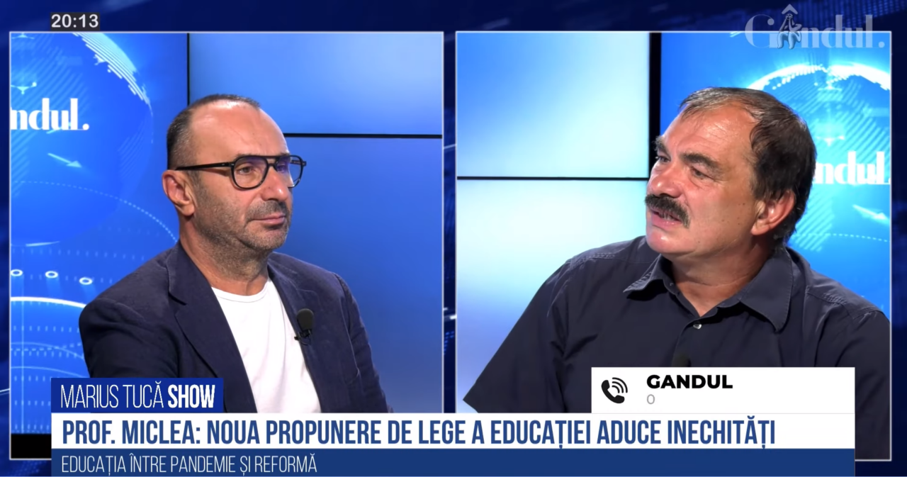 VIDEO | Prof. univ. dr. Mircea Miclea, despre admiterea la colegiile naționale: „Va încuraja teribil de mult industria meditațiilor cu profesorii de la colegiile respective. Va fi introdusă o și mai mare inegalitate între copii”