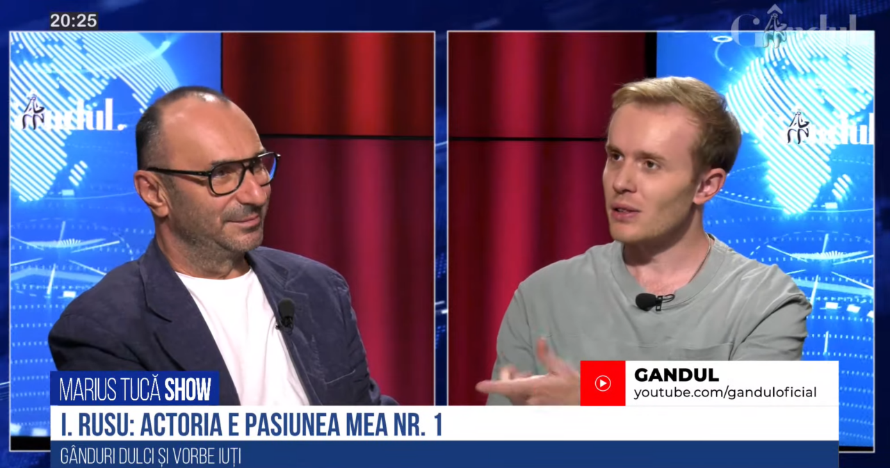VIDEO | Ionuț Rusu: „Radioul a fost o experiență care m-a format ca om de media. Să transmiți doar vocal are un farmec mult mai mare decât să transmiți și cu fața. În schimb, actoria e pasiunea mea numărul 1”