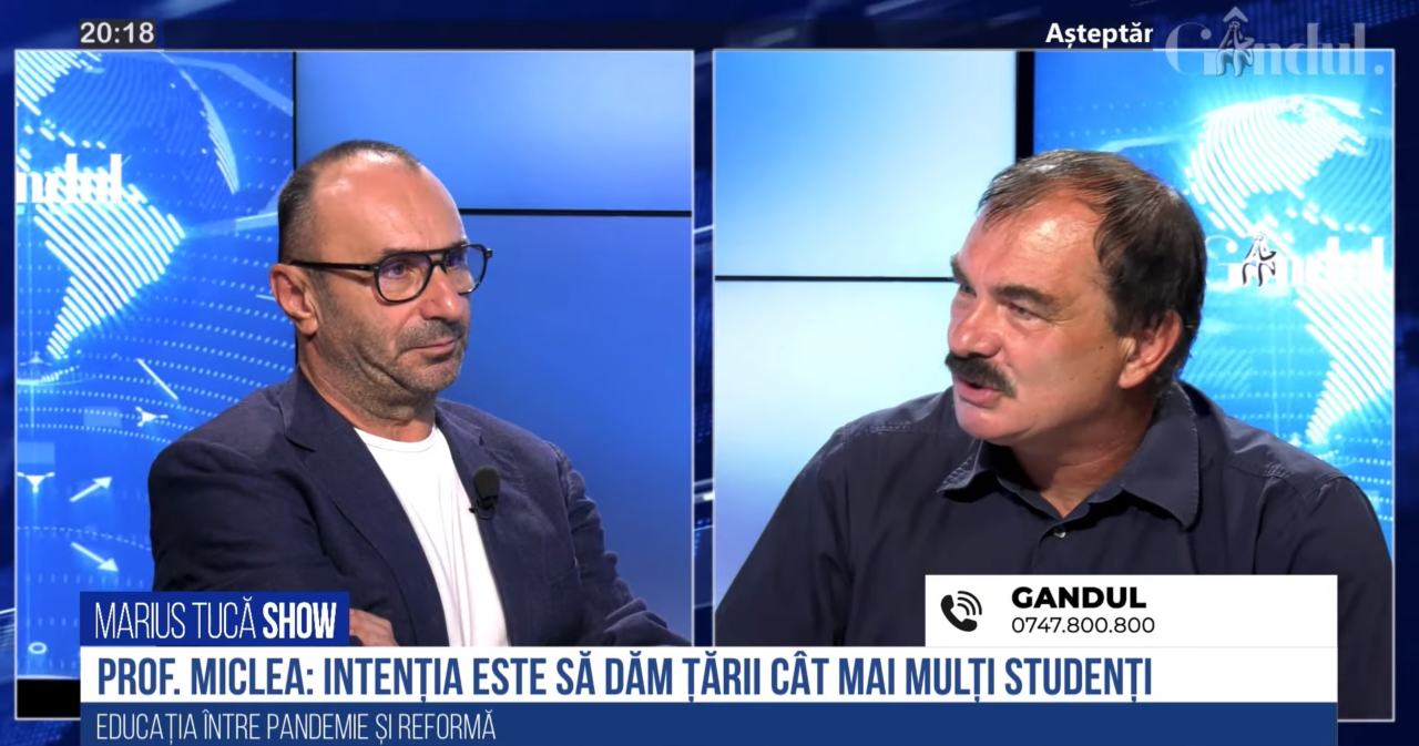 VIDEO | Prof. univ. dr. Mircea Miclea, despre introducerea studiilor superioare de scurtă durată: „Una dintre intenții este ca, pe orice căi, să aduci cât mai mulți elevi la universitate. Demografia este în cădere liberă, sunt tot mai puțini absolvenți de liceu”