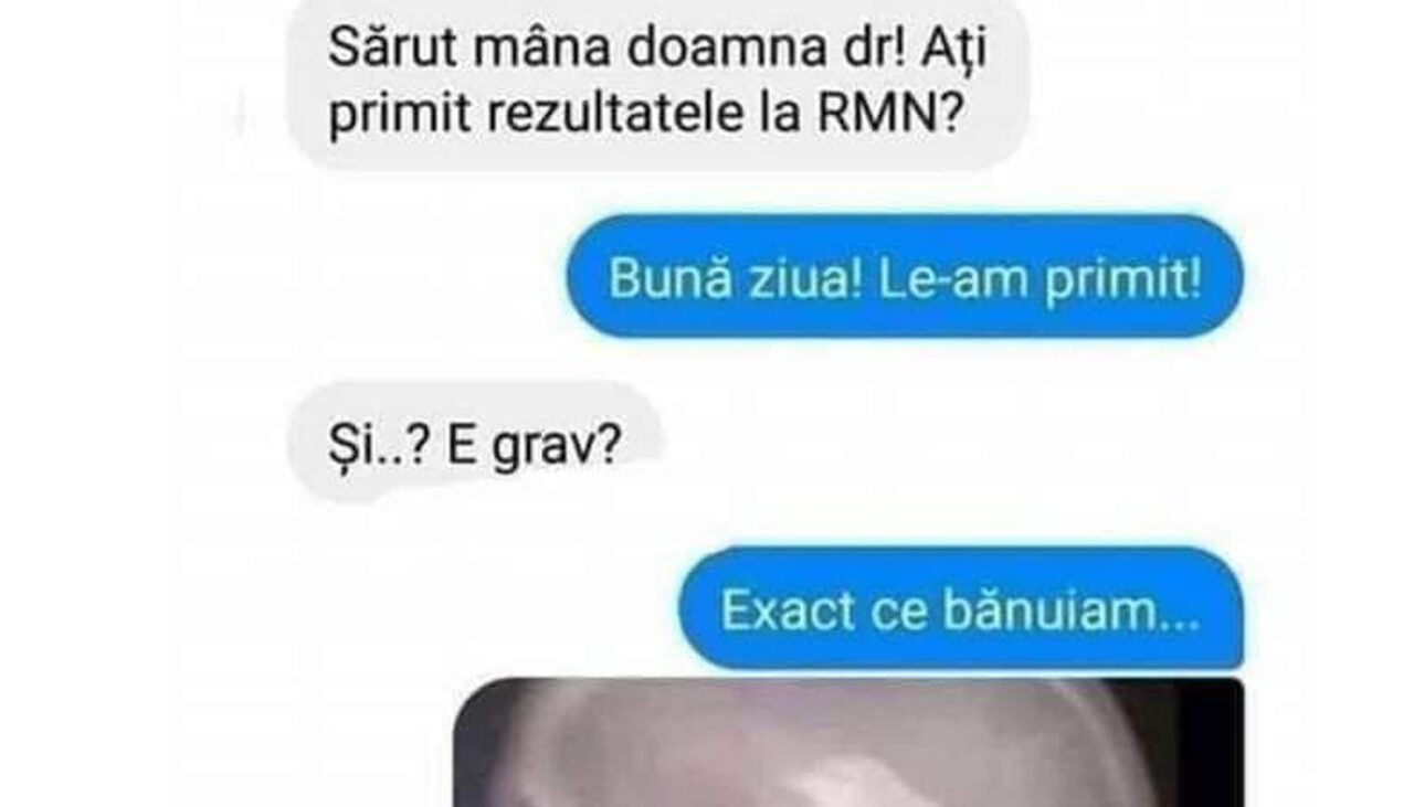 Bancul de vineri | „Sărut-mâna, doamna doctor! Ați primit rezultatele la RMN?”